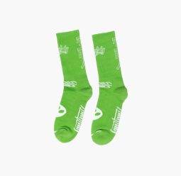 crew socks slime green
